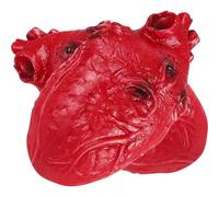 Holibanna 2pcs Cœur Factice en Vinyle Rouge pour Halloween, de Farce Léger et Réaliste, Accessoire Effrayant pour Décoration Maison Hantée