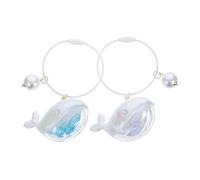Holibanna 2Pcs Dolphin Keeschaines Cave Car Key Chains Pendants Pendants Créatifs Ornements Accessoires De Portefeuille Pour Couples Amis De La Saint-Valentin