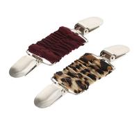 Holibanna 2pcs Pinces à Chandail en Alliage et Polyester Légères, Accessoires Femme Élégants pour Cardigan et Châle, Clips Décoratifs Résistants la Déformation