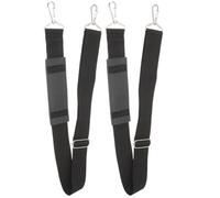 Holibanna 2pcs Sangles de Paquet à Violon en Toile Noire Rembourrage, Longueur Ajustable et Boucles Métalliques, pour Étuis D'instruments Moyens et Performances en Extérieur