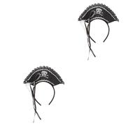 Holibanna 2pièces Bandeau De Pirate Pour Halloween Accessoire De Fête Original Pour Costumées Festivals