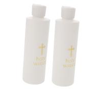 Holibanna 2pièces Bouteille Eau Bénite avec Croix Lot pour Pâques Et Exorcisme Religieux Design Simple Et Élégant