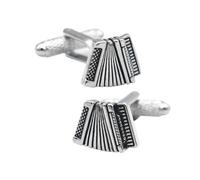 Holibanna 2Pièces Boutons De Manchette Accordéon Pour Hommes Élégants Pour Chemises Affaires Et Costumes Accessoire Indispensable Et Design Musical
