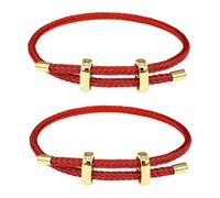 Holibanna 2pièces Bracelet Tressé Ajustable Et Élégant Décoration De Poignet Délicat Accessoire De Pour Spéciaux
