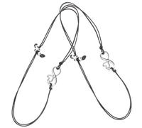 Holibanna 2Pièces Bracelets Réglables Inoxydable Poignet Pendentif De Cœur Pour Fête Mères