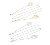 Holibanna 2pièces Chaînes De Masque Et Lunettes Avec Pendentif Pour Femmes Accessoires De Mode Élégants