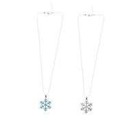 Holibanna 2pièces Collier Pendentif Femme Élégant Avec Diamants Bijou Charmant Pour Anniversaire Et De Noël