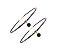 Holibanna 2pièces Collier Pour Femme Lot De Chaînes Délicates Collier Fantaisie Bijoux De Cou Décoration Ras De Cou Femme Pendentif De