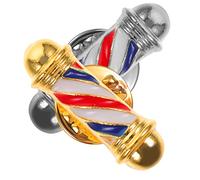 Holibanna 2pièces Épingles à Forme De Poteau De Barbier Broches Élégantes Pour Coiffeurs Accessoires De Mode Pour Hommes Pour De Coiffure