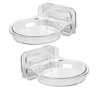 Holibanna 2pièces Étagère Flottante avec Support pour Caméra De Sécurité Et Enceinte Installation sans Perçage Design Transparent Pratique Et pour Salon Bureau Cuisine