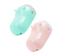 Holibanna 2pièces Extension De Robinet Pour Garçon Fille Guide De Robinet Avec Motif Dessin Lot De Extensions De Rose Et Vert