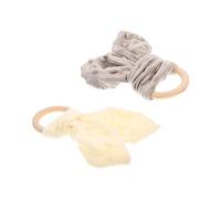 Holibanna 2pièces Lot De Serviettes Pour Anneau De Dentition Portable Serviette De Sécurité Douce Né