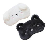 Holibanna 2pièces Masque De Sommeil Pour Dormir Et Voyager Lot De Cache-yeux Souple Et Pratique Masque Pour Yeux De Voyage Pour Bloquer La Lumière