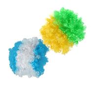 Holibanna 2pièces Perruque De Cheveux Pour Femmes Accessoires De Costume De Clown Perruques Amusantes Pour Fêtes Et Spectacles Avec Bouffées De Cheveux De Clown