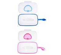 Holibanna 2Pièces Portable Holder Storage Case For Diaper Bags Travel Friendly With Seal To Keep Wipes Fresh