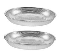 Holibanna 2pièces Râtelier à Ustensiles Acier Inoxydable De Organisateurs De Couvert Pour Cuisine Range-couvert Maille Pour Baguettes Couteaux Et Cuillères