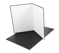 Holibanna 2pièces Réflecteur Photographique Pliable Diffuseur De Lumière pour Accessoire Photo Panneau Réfléchissant Blanc Et Noir Réflecteur Éclairage Appareil Photo