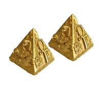 Holibanna 2pièces Statues Égyptiennes Résine Figurines De Pyramide Sculptures Miniatures Décorations pour Maison Et Bureau Détail Historique