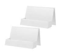 Holibanna 2pièces Support De Cartes De Visite Créatif Organisateur De Bureau Présentoir pour Cartes Professionnelles Blanc Facile à Installer Durable Et Élégant pour Exposition