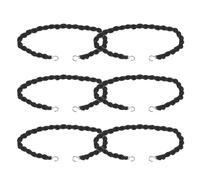 Holibanna 3 Paires de Jambières de Camping Élastiques Noires en Polyester et Coton Petits Crochets, Accessoires Portables et Extensibles pour Activités de Plein Air