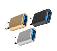 Holibanna 3 pièces Adaptateur Type-c vers USB avec Indicateur LED Convertisseur OTG Compact et Rapide pour Smartphones et PC Portable Compatible Claviers et Périphériques USB