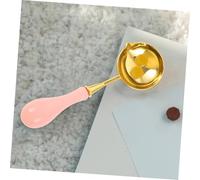 Holibanna 3 pièces Cuillère à Fondre Cire Alliage Aluminium Design Ergonomique Antidérapant pour Cacheter Enveloppes Invitations et Emballages Accessoire Scellage Vintage Multi-couleurs