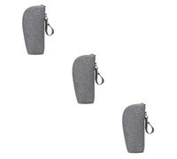 Holibanna 3 Pièces d'isolation Thermique Portable Isoler Enfant biberon à Bouteilles pour garderie Pochettes pour biberons Tissu Oxford Grey