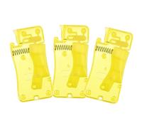 Holibanna 3 pièces Enfile Aiguilles Manual Jaune Outil Auxiliaire Couture Portable Ergonomique pour Couture Main et Pratique