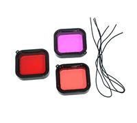 Holibanna 3 pièces Filtres de Protection Étanches pour Caméra Accessoire pour Plongée la Natation Activités Aquatiques Lentille Nettoyage Facile Antirayures Compatible avec Gopro Action