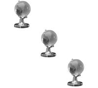 Holibanna 3 Pièces Mini Globe Décor Cristal Ornement de Décoration Géographique pour et Fête