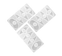 Holibanna 3 Pièces Moule Silicone Résine pour Marque-page Époxy et Support de Page Pouce Réutilisable Facile à Démouler pour DIY Accessoires Lecture et Musique