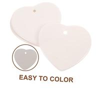 Holibanna 3 pièces Pendentifs Céramique Forme de Cœur pour Décoration DIY Maison Ornement Suspendu Délicat pour Bureau et Ambiance Festive