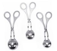Holibanna 3 pièces Pince à Viande Acier Inoxydable Outil de Fabrication de de Viande Creuseur Ergonomique pour de Poisson Crevettes et Légumes Clips Manuels pour Cuisine Réutilisable