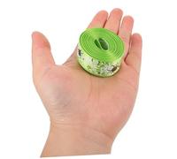 Holibanna 3 Rouleaux Ruban Halloween Polyester Motifs Araignée Toile Daraignée Vert Orange pour Décorations de Fête Couronnes et Diy