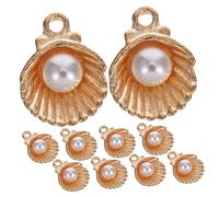 Holibanna 30 pièces Lot de Pendentifs de Zinc Doré Breloques pour Bracelets et Colliers DIY Accessoires de Bijoux Marins pour Création