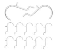 Holibanna 30 Pièces Pegboard Tool Hangers Métal avec Manchons Antidérapants Noir Crochets Résistants pour Organiseur Murale de Cuisine Atelier et Garage Accroche-ustensiles et Outils