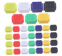 Holibanna 35 Pièces Mini Breadboard Kit sans Soudure Circuit PCB Compact pour Projets Électroniques DIY Garçon Fille Débutants