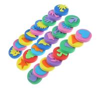 Holibanna 36 pièces Éponges Peinture pour Garçon Fille Outils et Durables pour Loisirs Créatifs Mousse Réutilisables pour Peinture Aquarelle et Gouache
