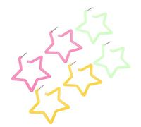 Holibanna 3paires Boucles Oreilles Étoilées Colorées Accessoires Élégants Et Pour Toutes Occasions