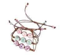 Holibanna 3pièces Bracelets De Fleurs Éternelles Pour Femmes De Bracelets Faits Main Fleurs Séchées Bijoux Élégants Et Uniques Pour Toutes Occasions Accessoire De Mode Raffiné Et