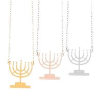 Holibanna 3pièces Collier Forme De Candélabre Pour Femmes Chaînes Délicates De Cou Bijoux Élégants Pour