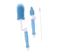 Holibanna 3pièces Goupillon Pour Biberon Silicone Brosse Pour Tétine Nettoyeur De Biberon Avec Long Set Pour Garçon Fille