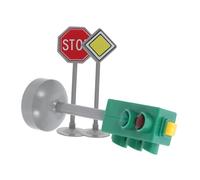 Holibanna 3Pièces Jouets Feu de Circulation et Feu de Passage pour Piétons Simulation Réaliste pour Éducation Routière Garçon Fille Matériaux Sûrs pour Jeu