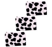 Holibanna 3pièces Mini à Monnaie Peluche Vache Adorable De Pochettes De Rangement pour Changement Monétaire Motif Vache Cartoon Pratique Et Légère