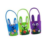 Holibanna 3pièces Paniers De Bonbons De Pâques Dessin Sacs à Friandises De Pâques Pochette De Rangement Pour De Festival