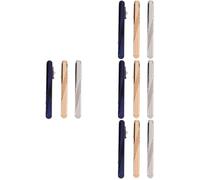 Holibanna 4 Ensembles Clip De Col Rayé Bleu Patères À Vêtements Marchandise Cravate En Soie Bourgeons Crochet Mural À La Mode Autocollant Ceinture De Brosse Épingles Dent Cuivre 3 Pièces * 4