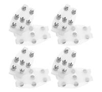 Holibanna 4 Paires de Crampons à Raquettes à Neige avec 7 Picots antidérapants pour la Marche hivernale, Crampons Transparents pour la Glace, pour Hommes et Femmes.