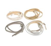 Holibanna 4 paires Sangles de Chaussures à Talons Hauts Anti-dérapantes Lacets Amovibles pour Maintien Sécurisé Accessoires Décoratifs Élégants pour Femmes Lot de Blanc Argent Or