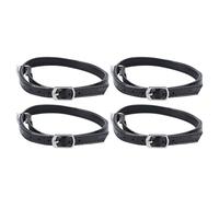 Holibanna 4 paires Sangles pour Chaussures à Talons Hauts PU Cuir Noir Lot de Maintien Antidérapant pour Femmes Accessoires Élégants pour Éviter le Desserrage