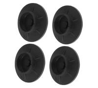 Holibanna 4 Pièces Amortisseur De Machine à Laver Tampon De Condenseur Tapis De Laveuse Pieds De Machine à Laver Tapis Insonorisant Support Lave-linge Anti-vibration Black Caoutchouc